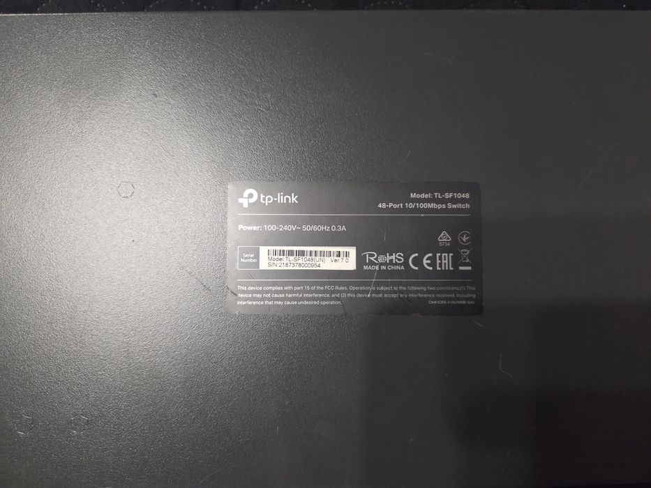 Switch TP-Link, TL-SF1048