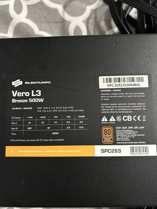 Zasilacz do komputera 500W