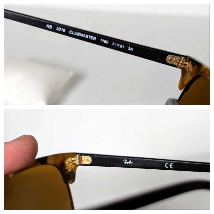 Солнцезащитные очки Ray-Ban RB3016 Clubmaster оригінал стан дужегарний