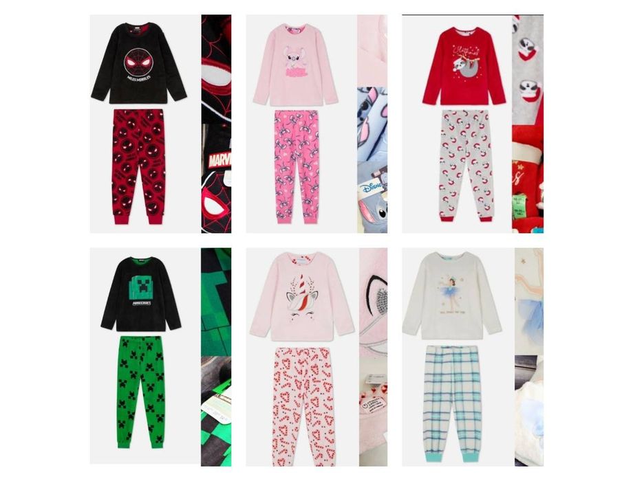 Дитячі теплі, плюшеві піжами Primark. Дитяча Піжама  Primark