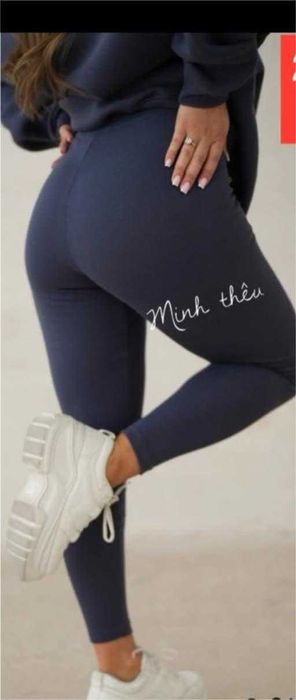 Leginsy ocieplane damskie M/L  Czarny