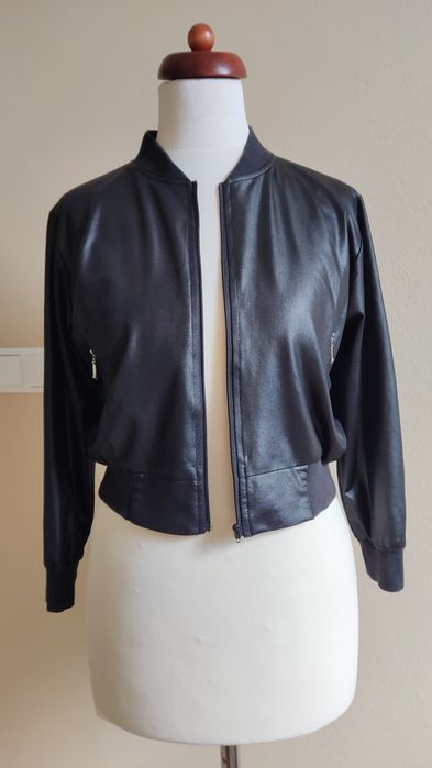 Czarna elegancka bomberka-rozm S,M
