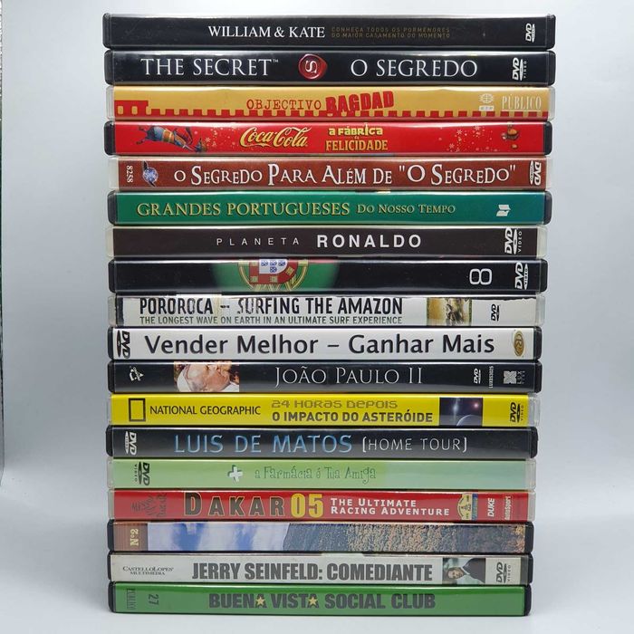 Lote 7/4 - Pack de 18 Documentários Diversos em DVD - Ref.VI