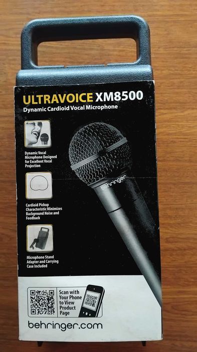 Microfone Behringer Ultravoice XM8500 - Como Novo