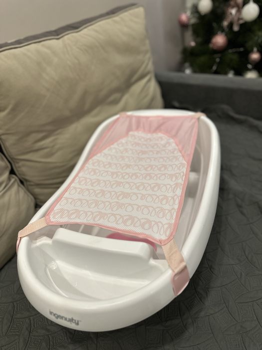 Дитяча ванночка 3 в 1 з анатомічною гіркою для купання