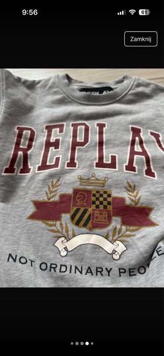 bluza replay szara
