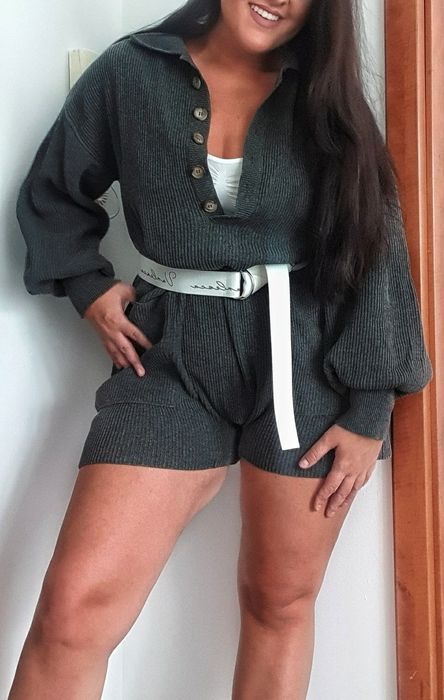 Kombinezon dzianinowy oversize