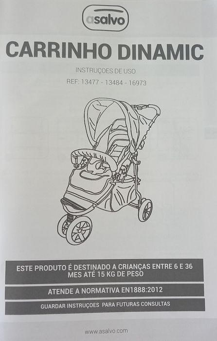 Carrinho de bebé, para passeio - Asalvo