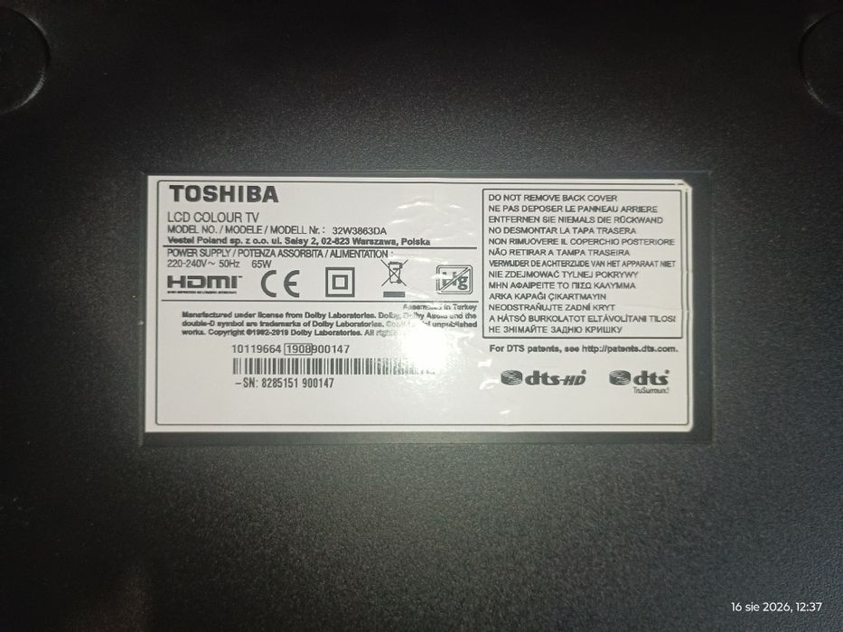 Telewizor 32"Toshiba