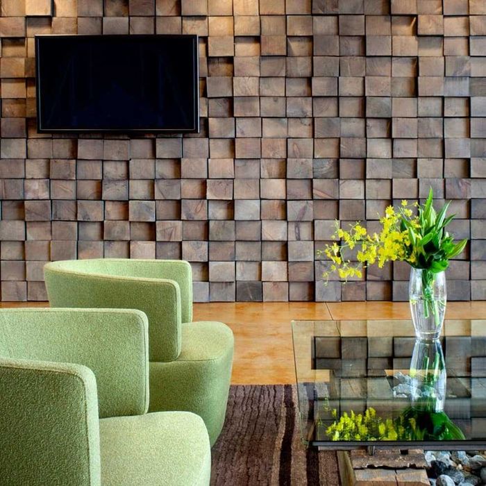 Дерев'яні панели ПАННО Деревянные 3Д Планки ДУБ Декор