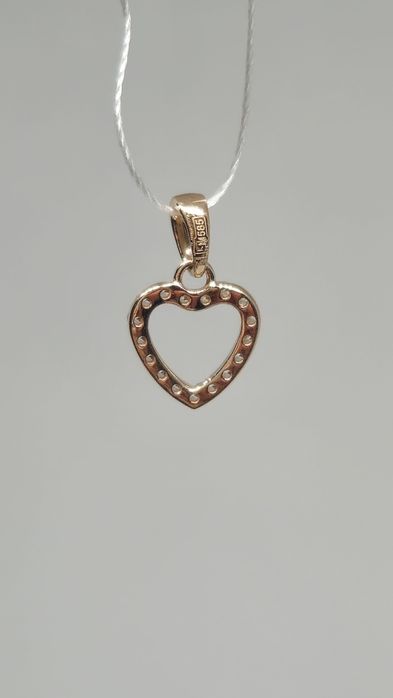 Підвіска "Серце" з червоного золота. Sovissimo.