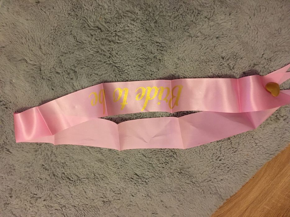 Szarfa bride to be Na wieczór Panieński. Nowa z metką