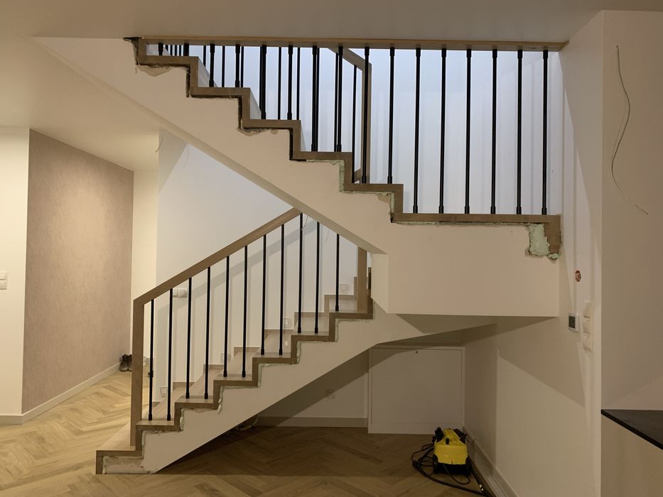 Schody na beton w 1 dzień debowe jesionowe stopnie nakladki