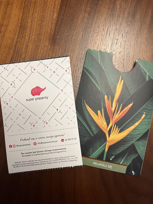 Voucher super prezent Pakiet day spa zabiegi/masaż