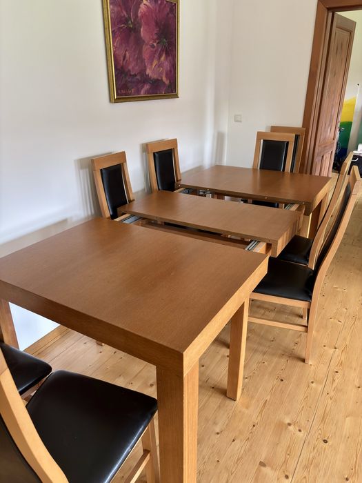 Stół 150-395cm dł + krzesła gratis