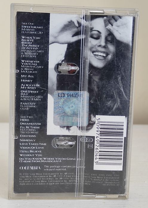 Kaseta magnetofonowa Mariah Carey "#1's"Oryginalna, używana.