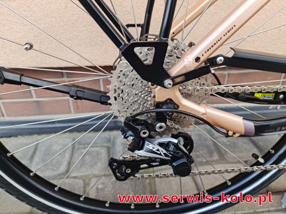 Rower elektryczny damski damka BERGAMONT koła 28 SHIMANO SLX aluminium