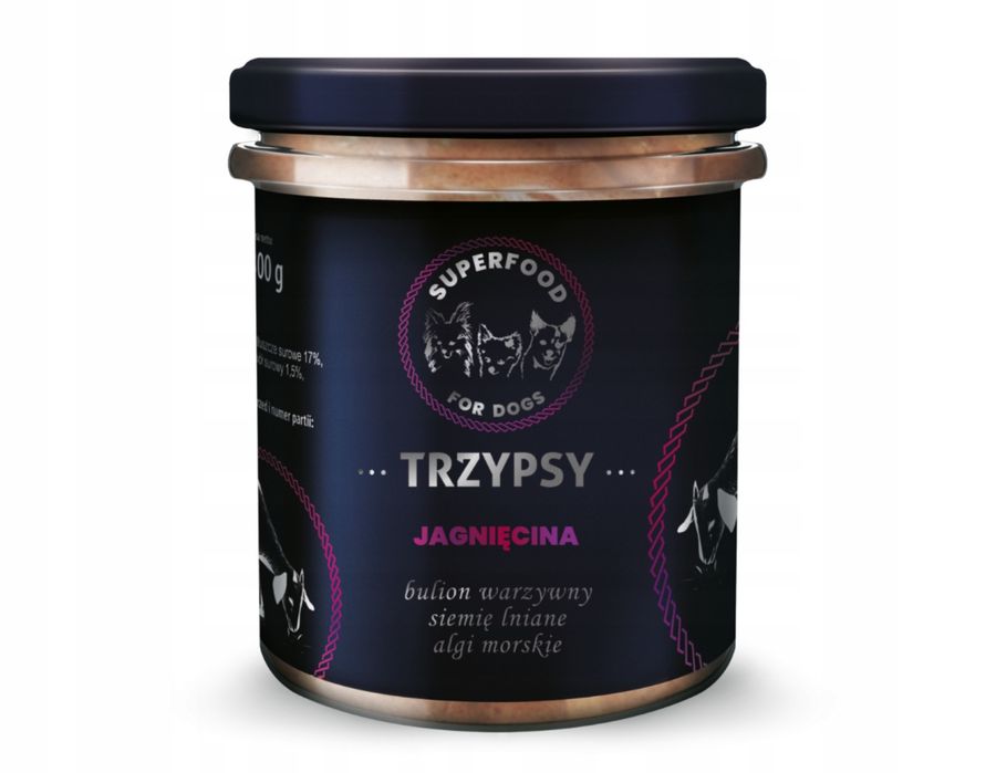 Karma mokra Trzy Psy Jagnięcina i Indyk 300g