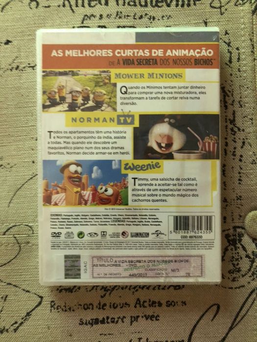 DVD novo curtas a vida secreta dos nossos bichos