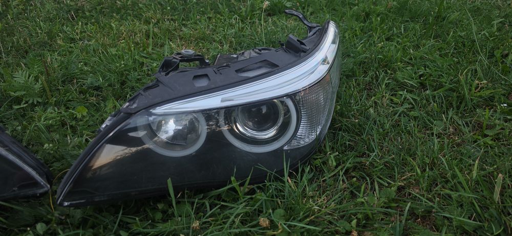 Bmw e60/e61 Reflektory lampy przód dynamiki xenon skrętne regenerowane
