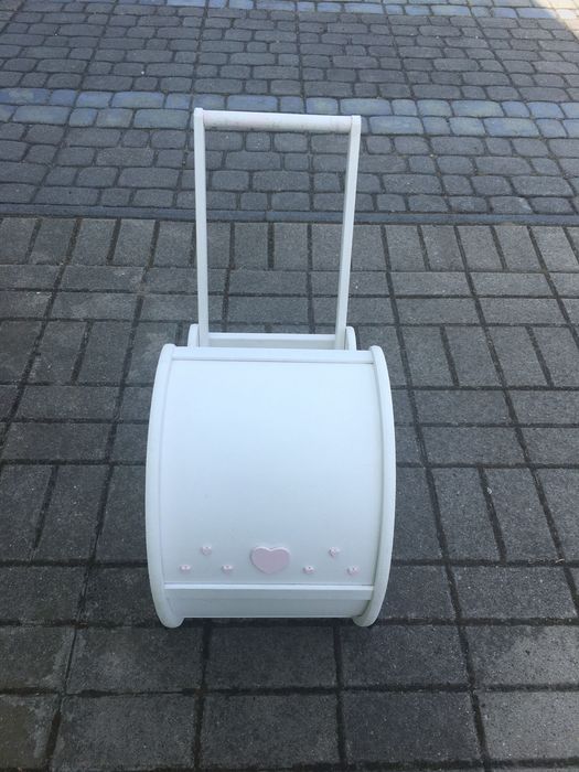 Sprzedam wózek pchacz drewniany bialy