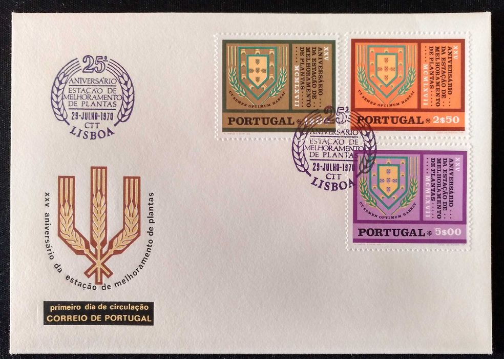 FDC / FDCB - envelopes do 1. dia de Portugal