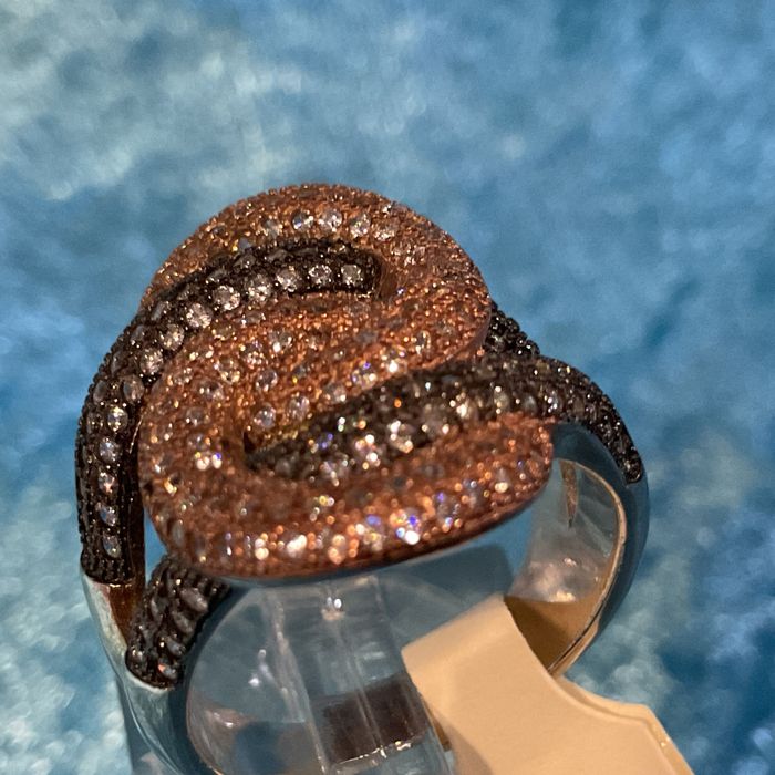 Anel prata tamanho 17,5 mm,banhado ouro