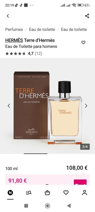 Artigo de loja perfumaria