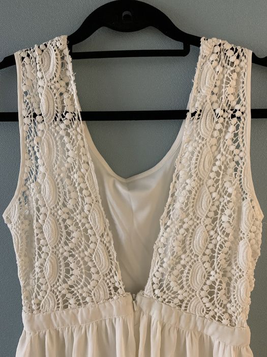 Only платье длинное белое