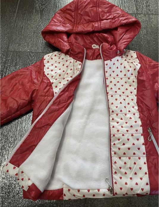 Демісезонна куртка, на флісі, 6 років, 116