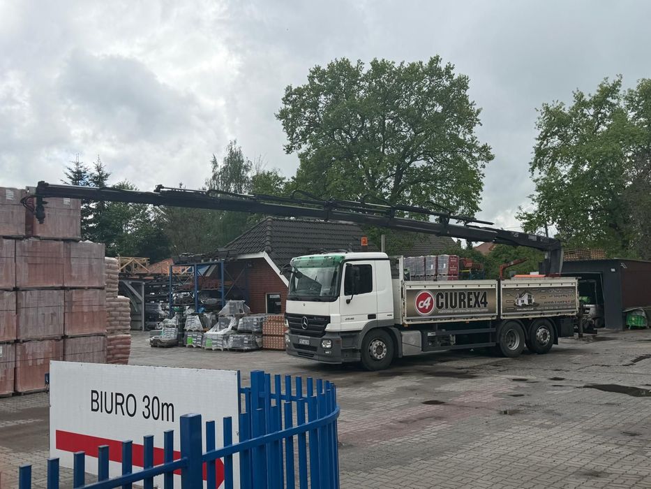Mercedes-Benz ACTROS 2546  MERCEDES ACTROS 2545 z HIAB 166 DLS-5 HIPRO/ 3-oś skrętna
