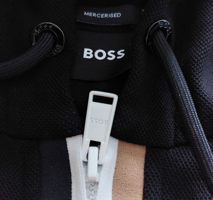 Hugo Boss nowy komplet dresowy męski solidny gruba bawełna r. L