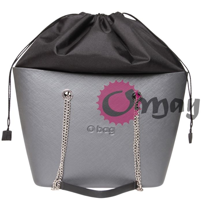 CZARNY organizer OBAG URBAN worek Wodoodporny komin 2 kieszenie OMAY