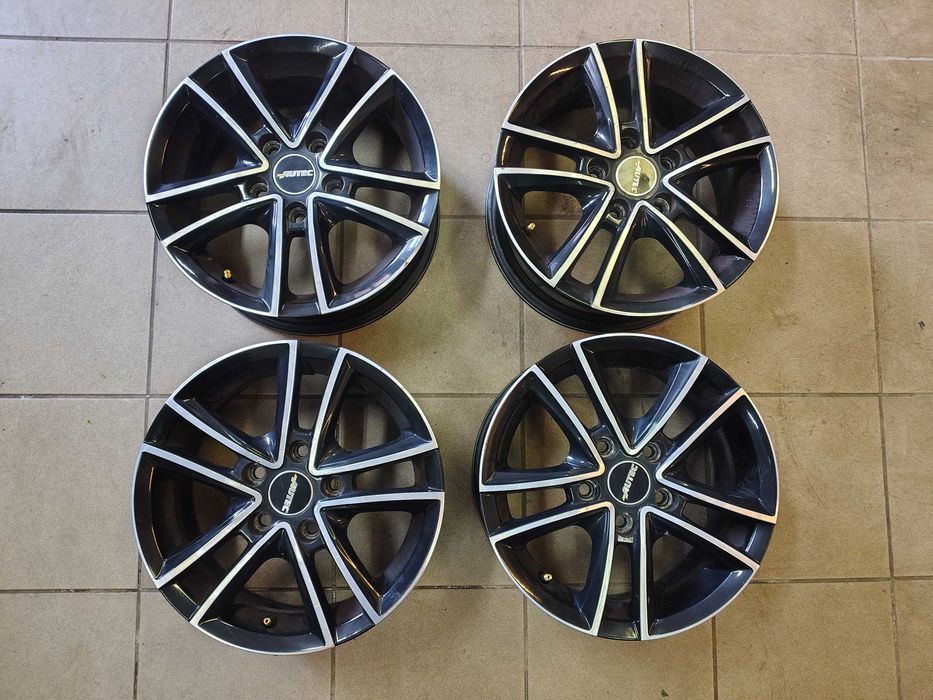 Aluminiowe felgi Autec 15 cali 5x112 VW Seat Skoda Audi 6,5J Komplet 4 sztuki