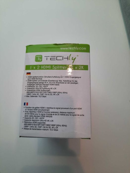 Techly Splitter 2-portowy 1x2 HDMI