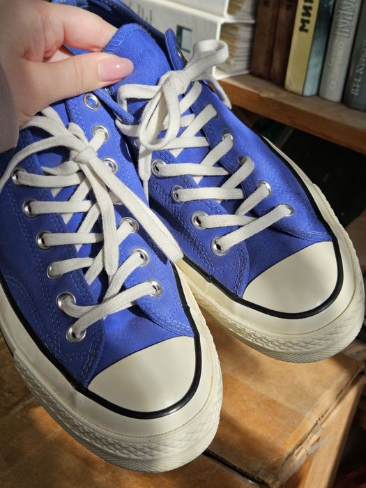 Кеди чоловічі Converse 42 натуральна шкіра замш