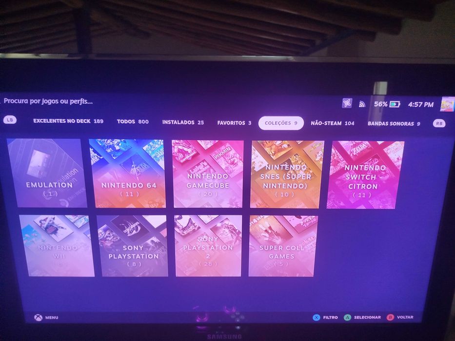 Steam Deck LCD 512 GB + 2 Cartões SD 512GB + Dock + Comando64739082527873123