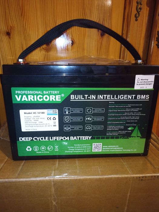 Акумулятор LiFePO4 12v 180Ah VariCore