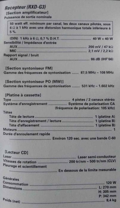 Kenwood wieża RxD-G3 w oryginalnym opakowaniu.