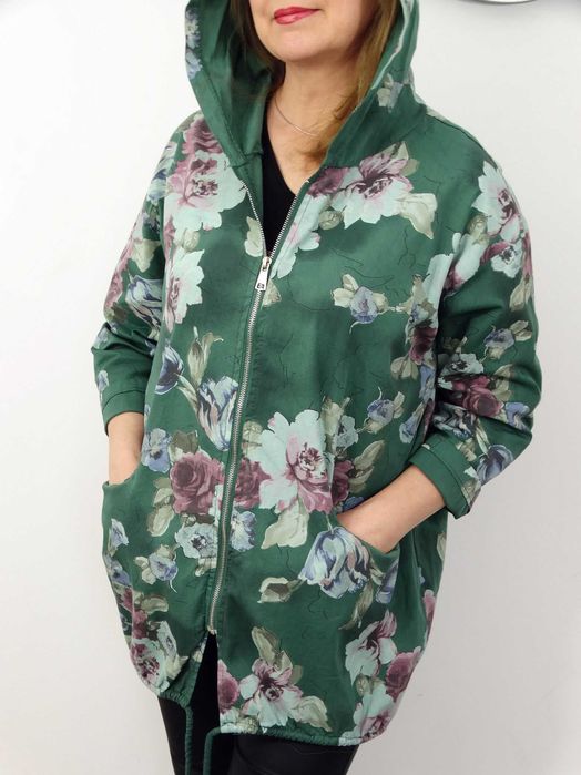 Narzutka Bawełniana Letnia FLOWER rozmiar uniwersalny od 42 do 50