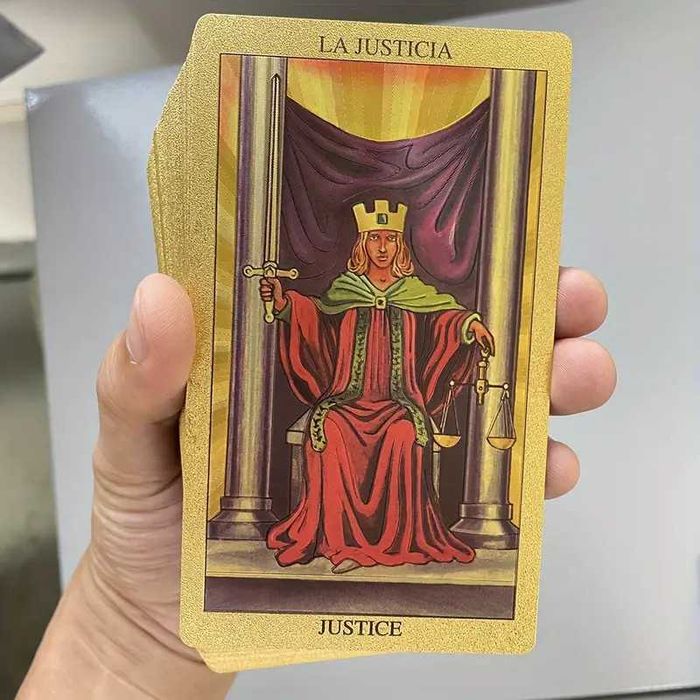 Карти золоте таро райдера уейта gold tarot фольговані