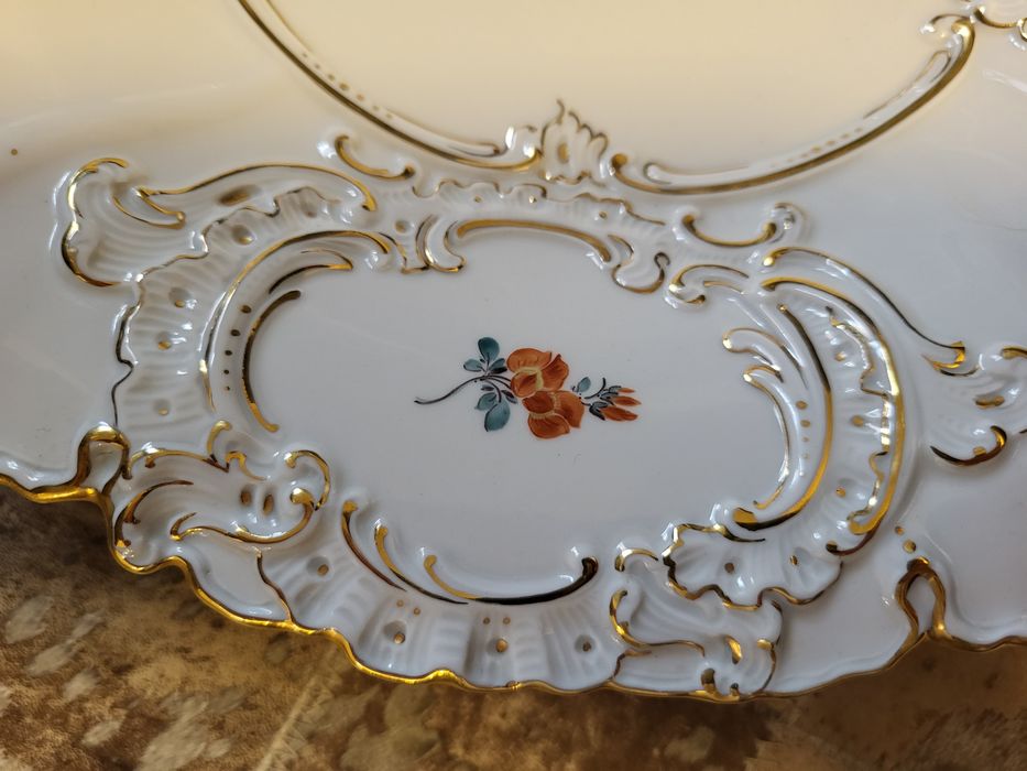 Misnia (Meissen) 30cm  Porcelana Talerz Patera  dekoracyjna