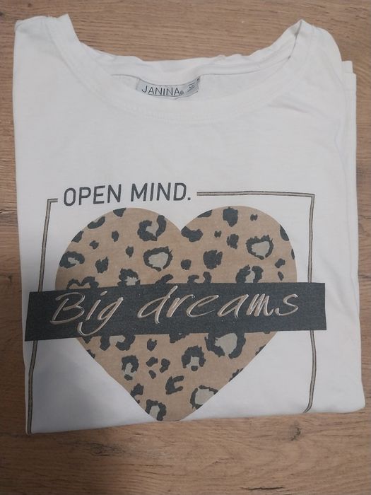 Bluza XL biala w panterke