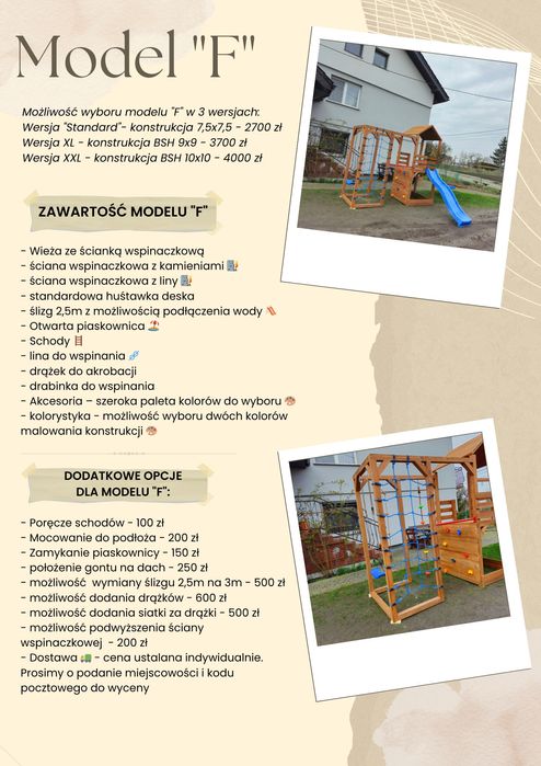 Plac zabaw model "E" - Małpi gaj - Zjeżdżalnia -
8
Siatka