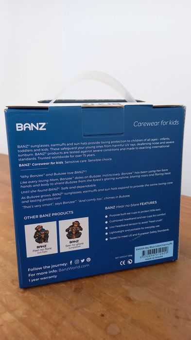 Auscultadores anti-ruído bebé Banz 0+