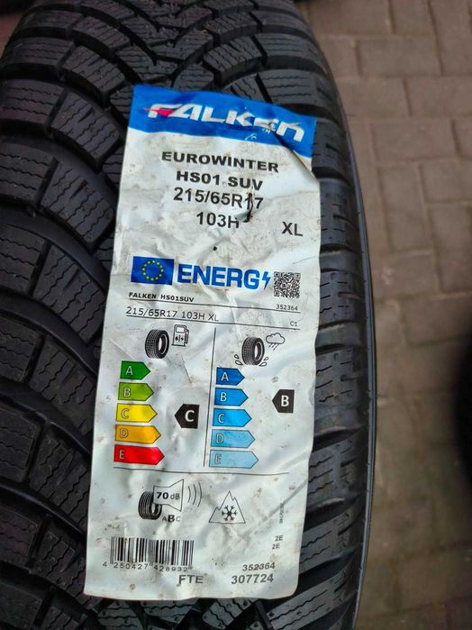 215/65 103H R17 FALKEN EuroWinter HS01 SUV NOWE 8mm 2022r Zimowe 4szt Opony