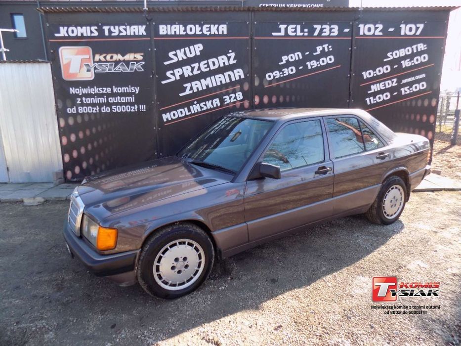 Mercedes-Benz W201 (190) !! BIAŁOŁĘKA !! 1.8 Benzyna+LPG (110 KM) 1991r. prod ! KOMIS TYSIAK
