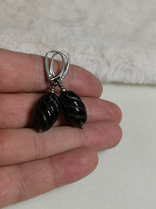 kolczyki z ametystem