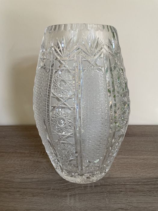 Wazon kryształ PRL wysokość 30cm stan idealny