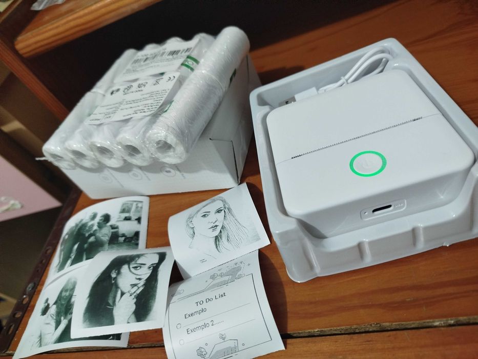 Impressora Térmica Portátil a Bateria Não precisa tinteiro- Fotografia